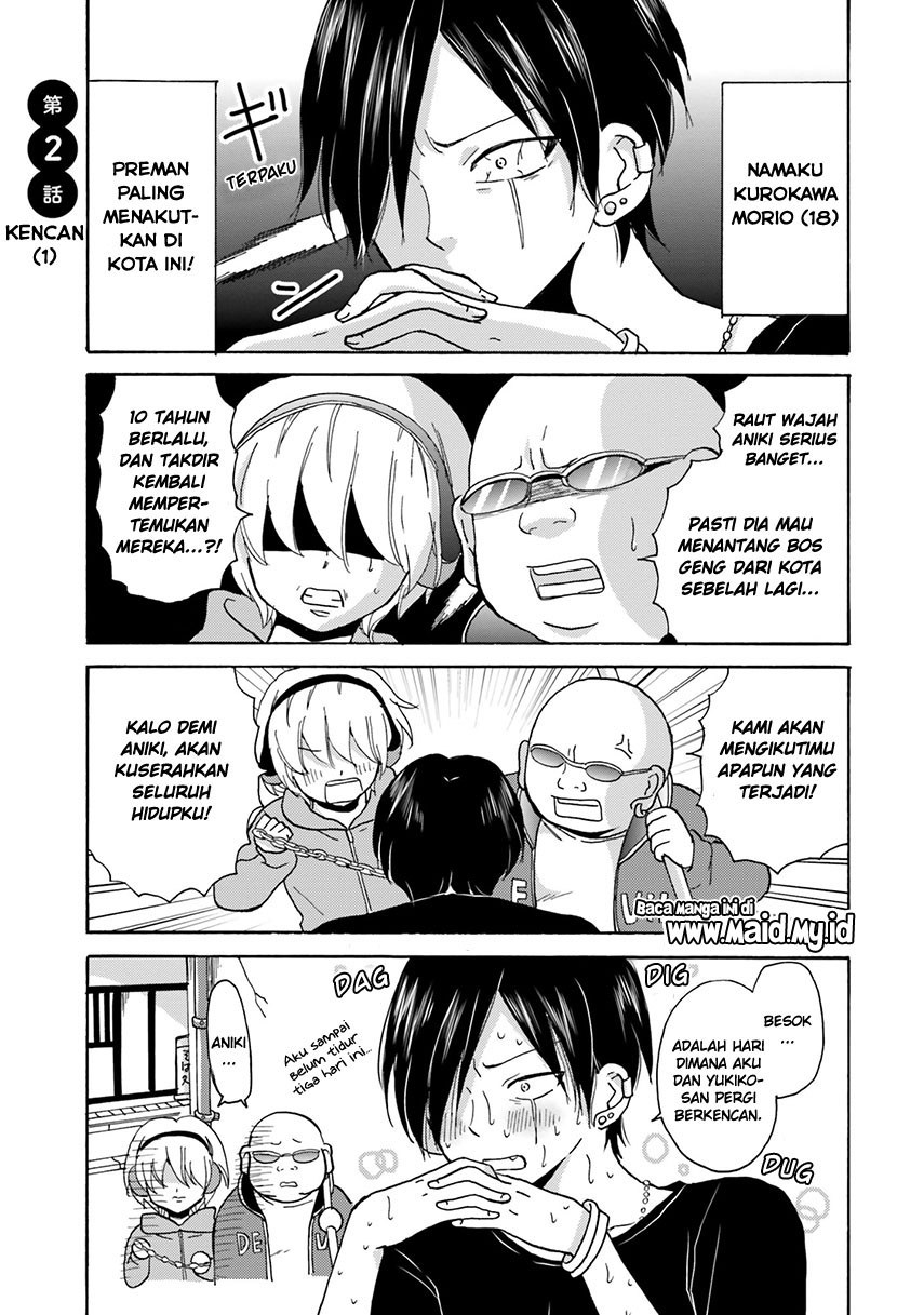 Yankee-kun to Hakujou Gaaru Chapter 02 Bahasa Indonesia